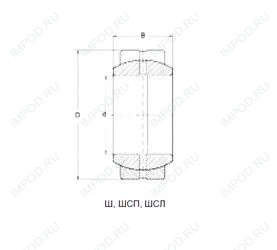 Подшипник ШСП4К