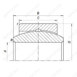 Подшипник 1-СШС320К1