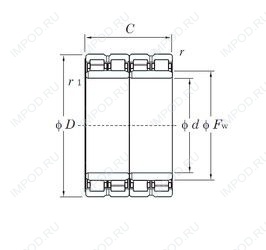 Подшипник 100FC69510