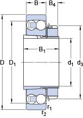 Подшипник 1204 EKTN9 + H 204
