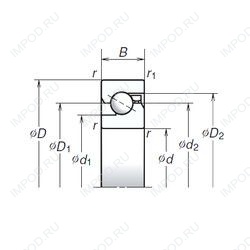 Подшипник 15TAC47B Подшипник 15TAC47B