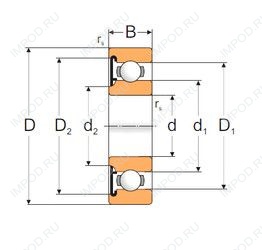 Подшипник 160306А Подшипник 160306А