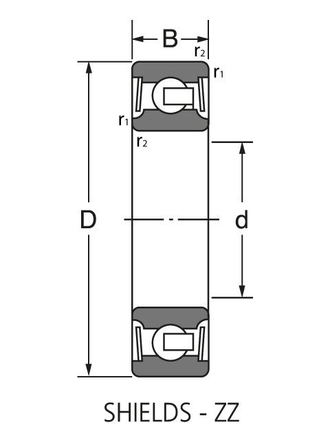 Подшипник 1607 ZZ