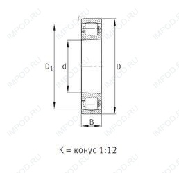 Подшипник 20216-K-TVP-C3