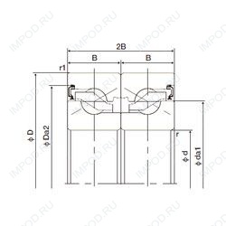 Подшипник 20TAB04DB-2NK Подшипник 20TAB04DB-2NK
