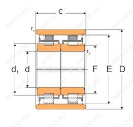 Подшипник 212206KM