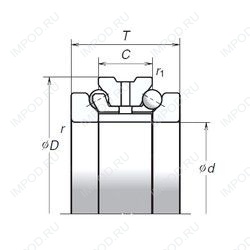 Подшипник 220TAC29D+L Подшипник 220TAC29D+L