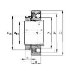 Подшипник 2212-K-TVH-C3 + H312