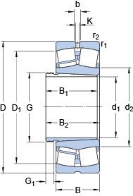 Подшипник 22215 EK + AH 315 G
