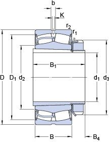 Подшипник 22228-2CS5K/VT143 + H 3128 L