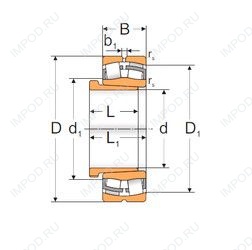 Подшипник 22311 KW33+AH2311X