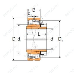 Подшипник 22311 KW33+H2311
