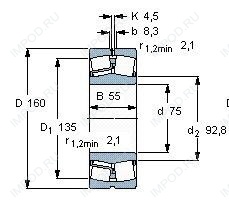 Подшипник 22315 EJA.VA405