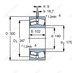 Подшипник 22328 CCJA.W33VA405