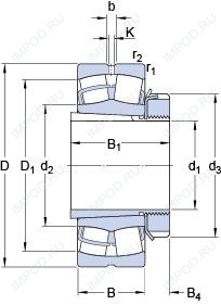 Подшипник 22334 CCK/W33 + H 2334
