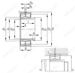 Подшипник 22334-K-MB+AH2334G Подшипник 22334-K-MB+AH2334G