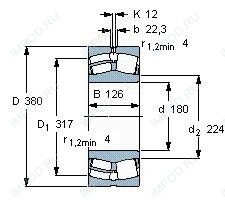 Подшипник 22336 CCJA.W33VA405 Подшипник 22336 CCJA.W33VA405