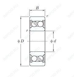Подшипник 2300-2RS
