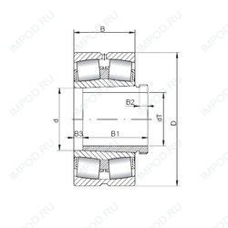 Подшипник 23048 KCW33+AH3048