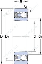 Подшипник 2306 E-2RS1KTN9