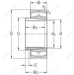 Подшипник 23092-K-MB-W33+AHX3092 Подшипник 23092-K-MB-W33+AHX3092