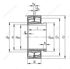 Подшипник 23126-E1-K-TVPB + AHX3126
