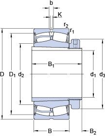 Подшипник 23134-2CS5K/VT143 + H 3134 E