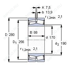 Подшипник 23134 CAME4