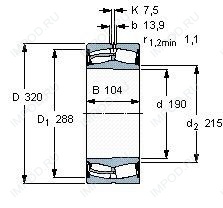 Подшипник 23138 CKE4 Подшипник 23138 CKE4
