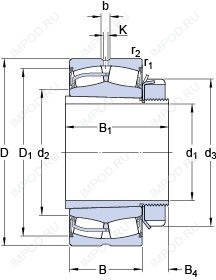 Подшипник 23140-2CS5K/VT143 + H 3140 Подшипник 23140-2CS5K/VT143 + H 3140