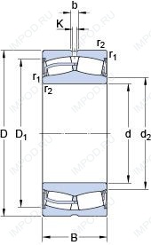 Подшипник 23180-2CS5/VT143