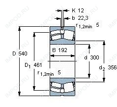 Подшипник 23260 CC.W33 Подшипник 23260 CC.W33