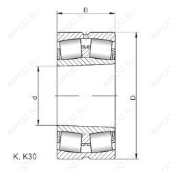 Подшипник 23296 KCW33