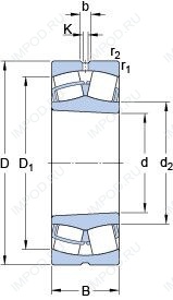 Подшипник 23976 CCK/W33 Подшипник 23976 CCK/W33