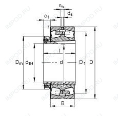 Подшипник 239/800-B-K-MB + H39/800-HG Подшипник 239/800-B-K-MB + H39/800-HG