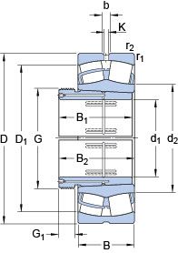 Подшипник 24072 CCK30/W33 + AOH 24072