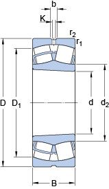 Подшипник 24076 CCK30/W33 Подшипник 24076 CCK30/W33