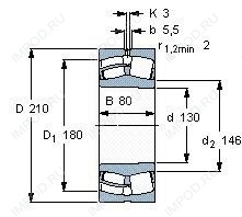 Подшипник 24126 CAME4C3 Подшипник 24126 CAME4C3
