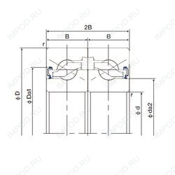 Подшипник 25TAB06DF-2LR
