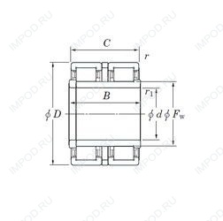 Подшипник 2CR100