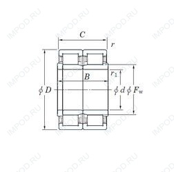 Подшипник 2CR2624A