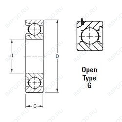 Подшипник 308YR1W10C4