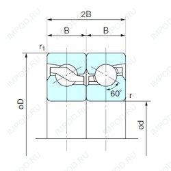 Подшипник 35TAB07DB Подшипник 35TAB07DB