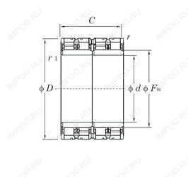 Подшипник 4CR760A Подшипник 4CR760A