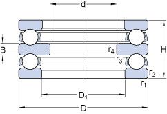 Подшипник 52414 M