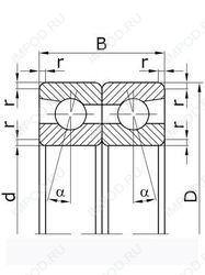 Подшипник 5-246202 Е1 Подшипник 5-246202 Е1
