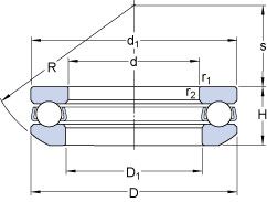 Подшипник 53205 + U 205 Подшипник 53205 + U 205