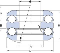 Подшипник 54420 M + U 420