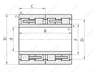 Подшипник 582753Л Подшипник 582753Л