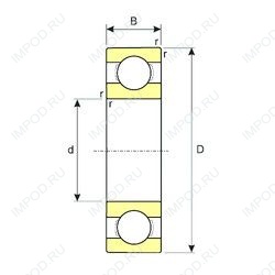 Подшипник 619/1060 Подшипник 619/1060